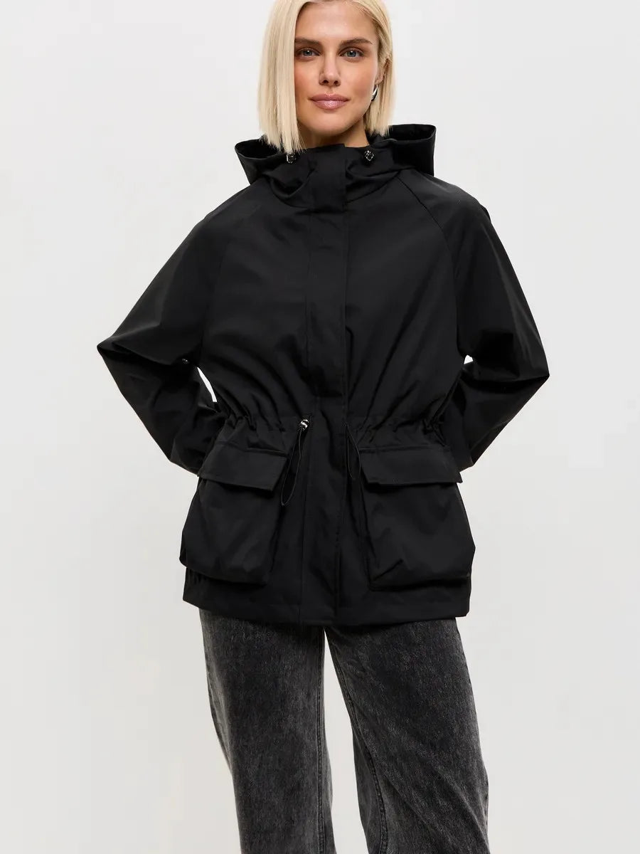 Coupe-vent imperméable à capuche Loane
