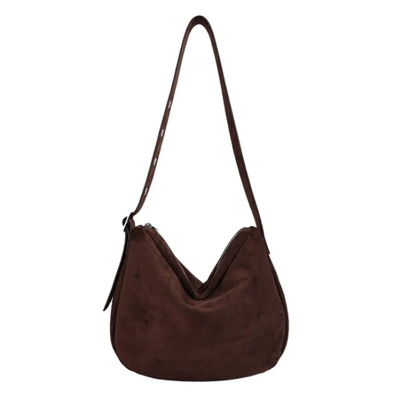 Sac hobo froncé effet suède Luce
