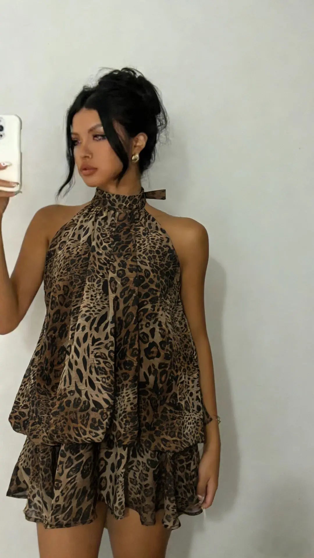 Robe courte licou à la française Mélissa