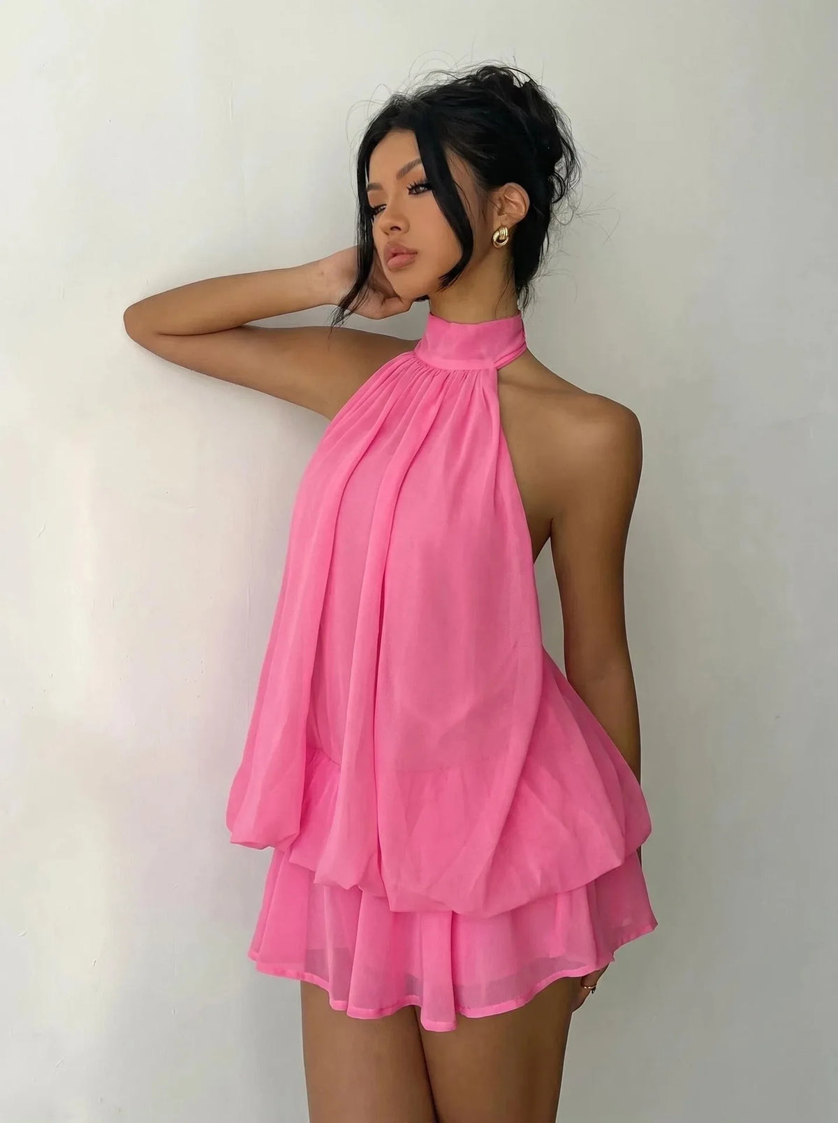 Robe courte licou à la française Mélissa