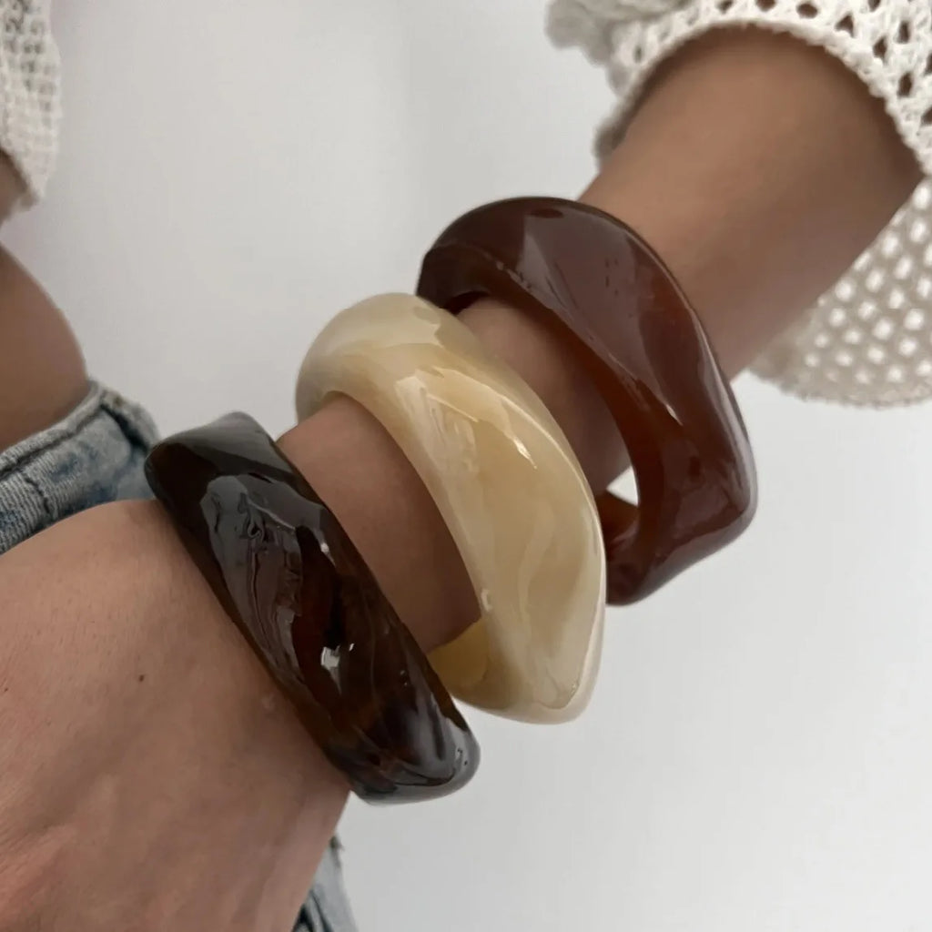 Maëlys set of 3 geometric bangles