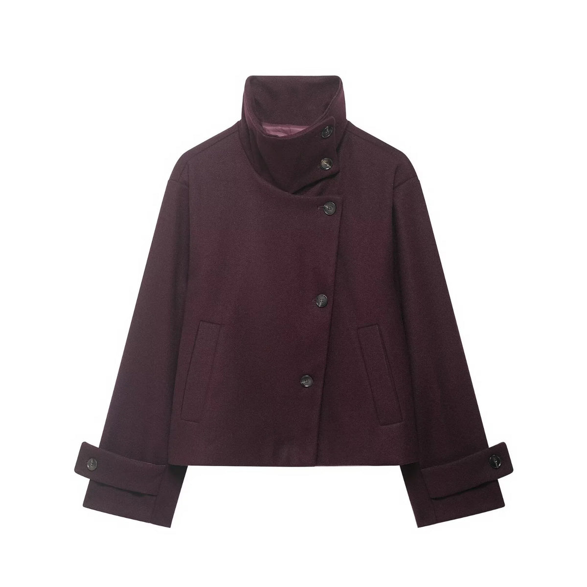 Veste épaisse à col montant Solène
