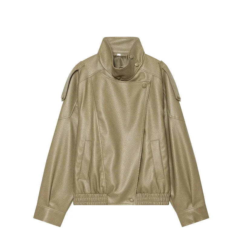 Blouson effet cuir grainé Flavie