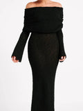 Robe en maille col bateau Lina
