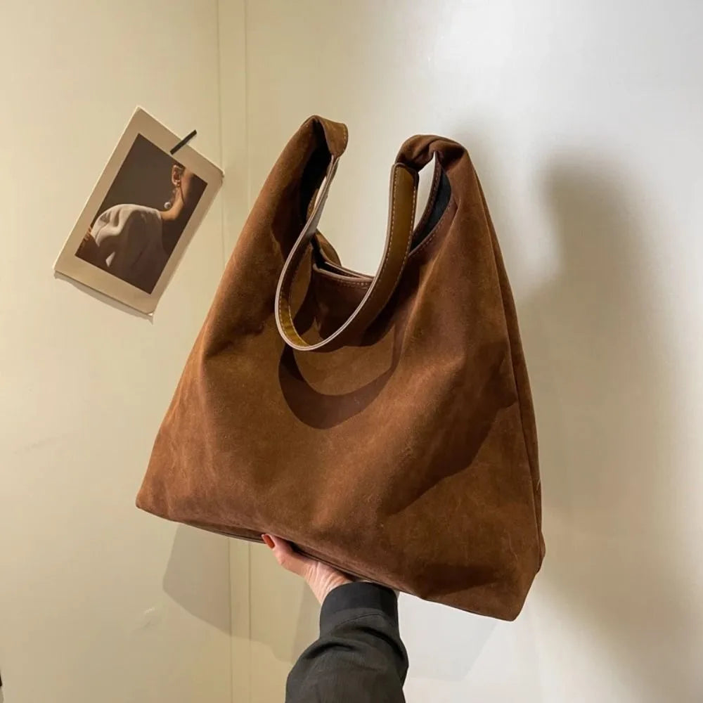 Sac porté épaule effet daim Nathalie