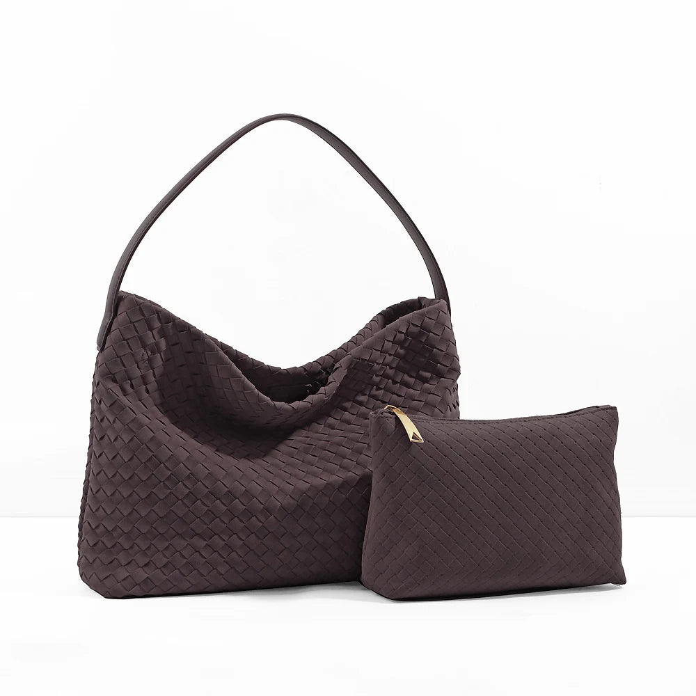 Sac seau tressé effet suède Corinne