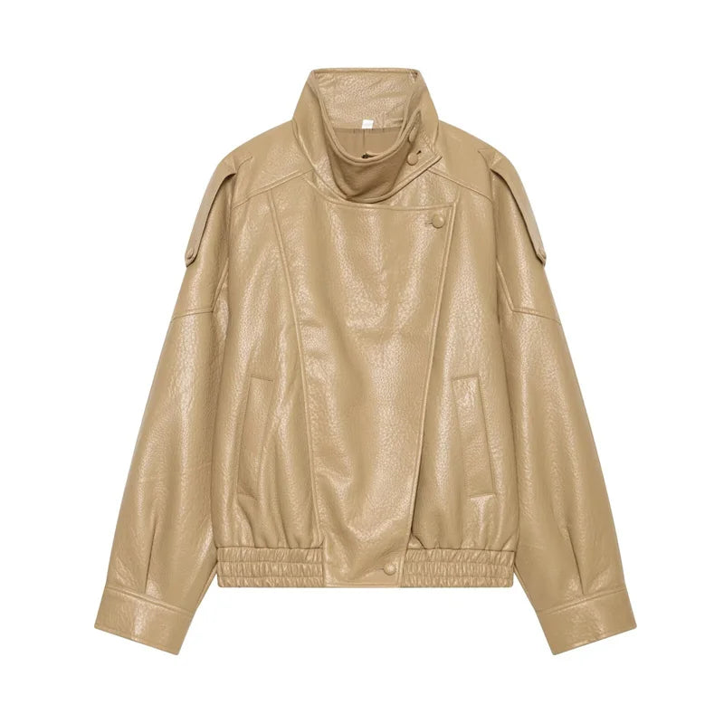 Blouson effet cuir grainé Flavie