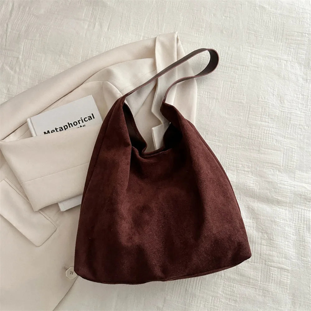 Sac porté épaule effet daim Nathalie