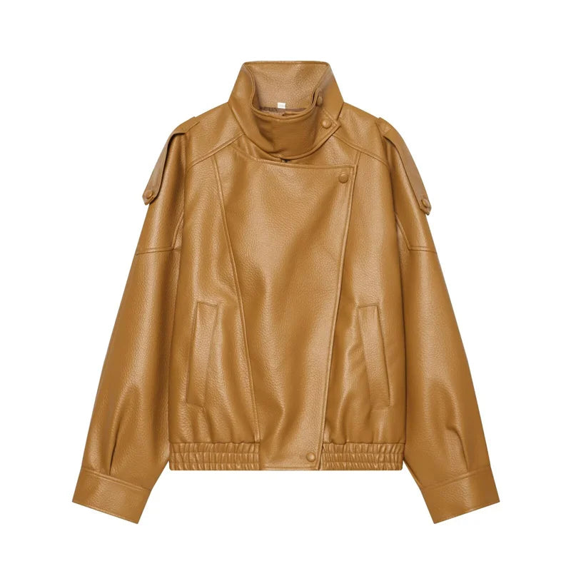 Blouson effet cuir grainé Flavie