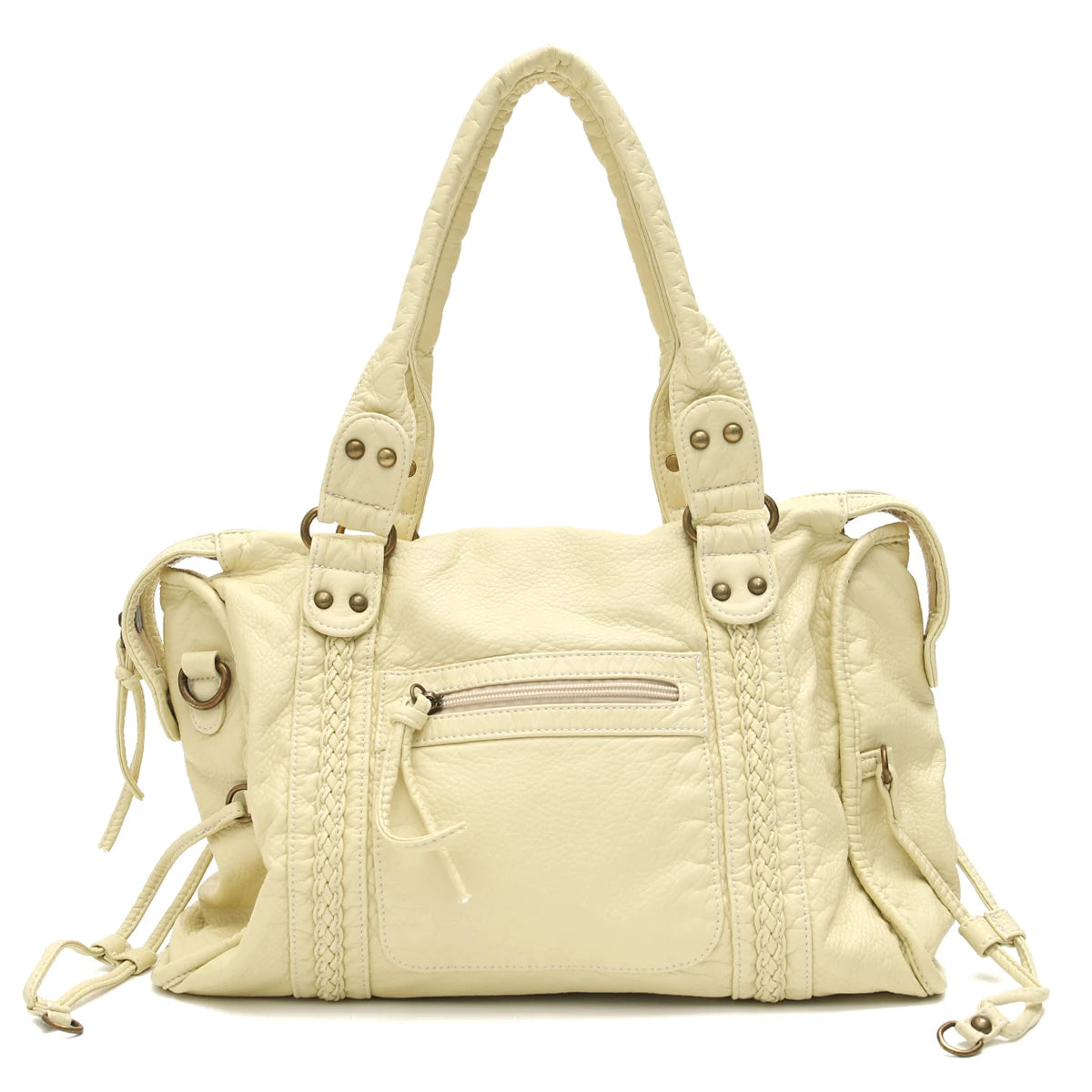 Grand sac vintage effet cuir délavé Annabelle