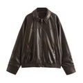 Veste ceinturée effet cuir Naomi