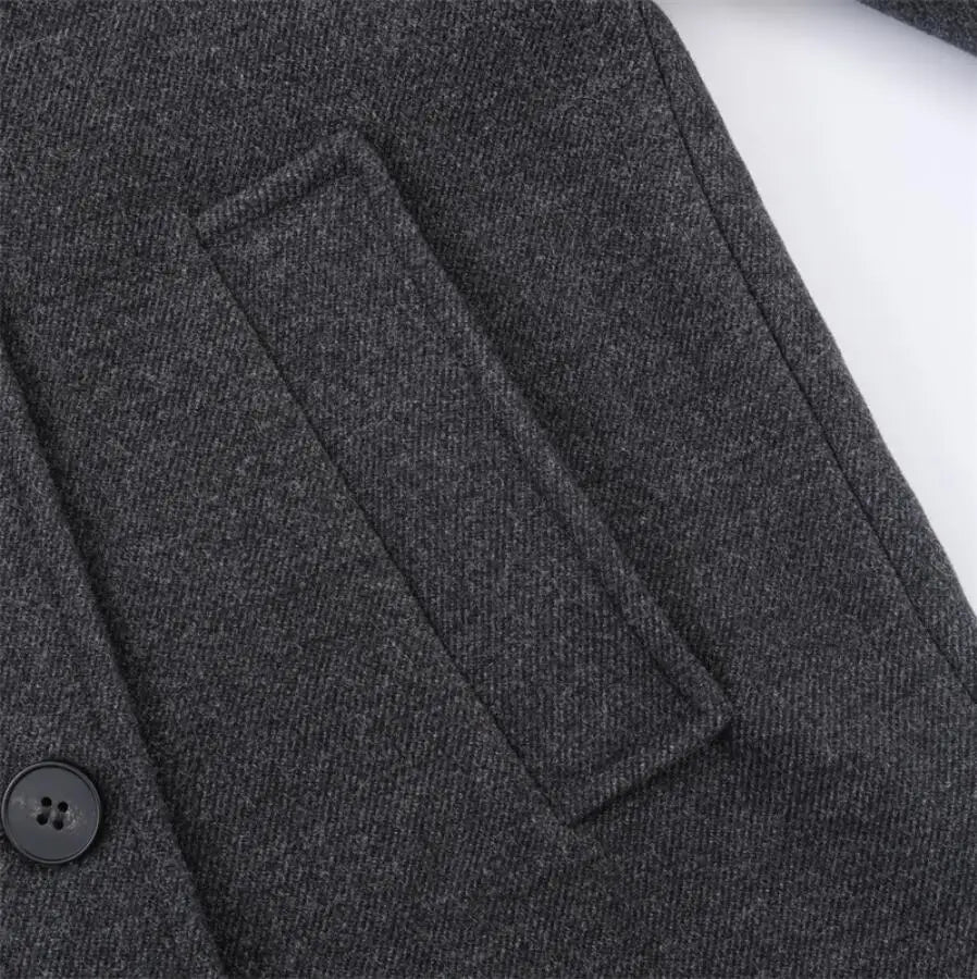 Manteau ceinturé à col montant Maëlle