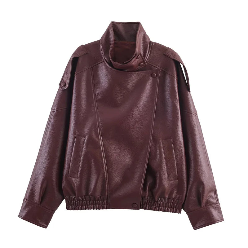 Blouson effet cuir grainé Flavie