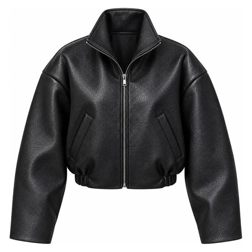 Blouson court effet cuir Hélène