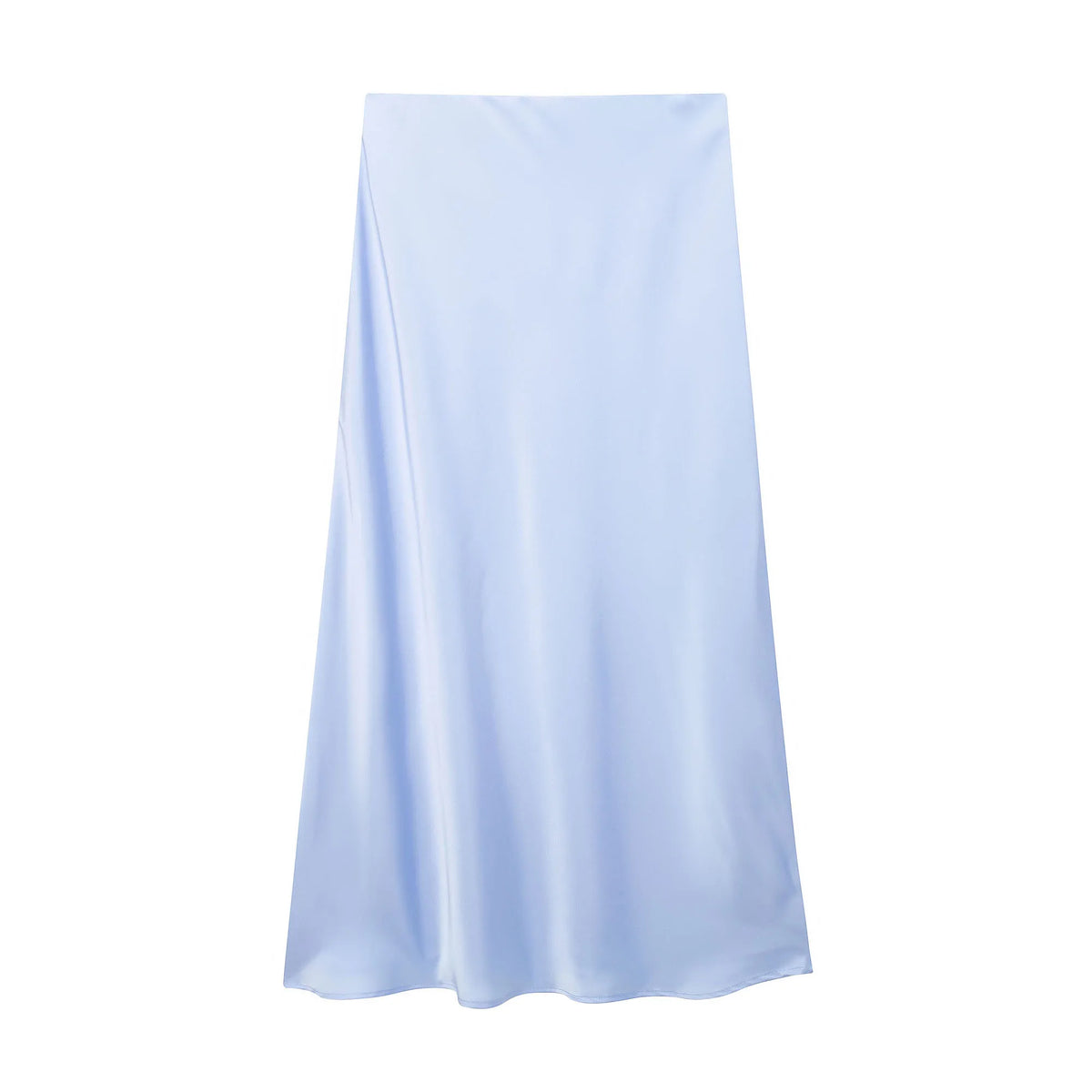 Jupe mi-longue en satin Nicolette