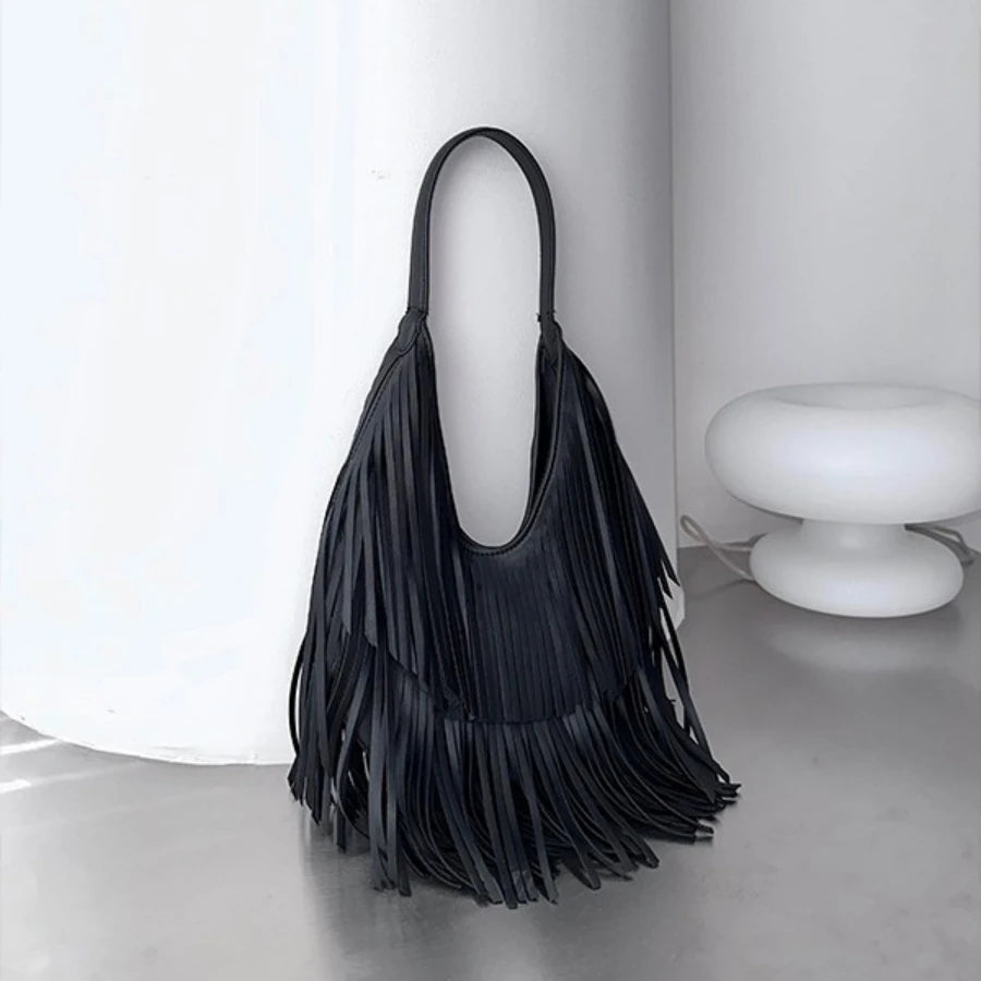 Sac hobo à longues franges Séverine