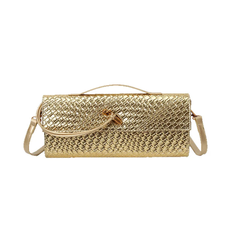 Pochette tressée allongée Armelle