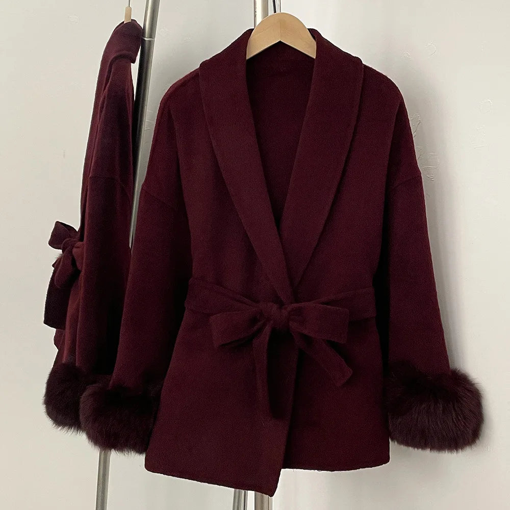 Manteau court à nouer Clémence