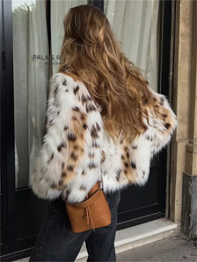 Veste duveteuse effet fourrure Zélie
