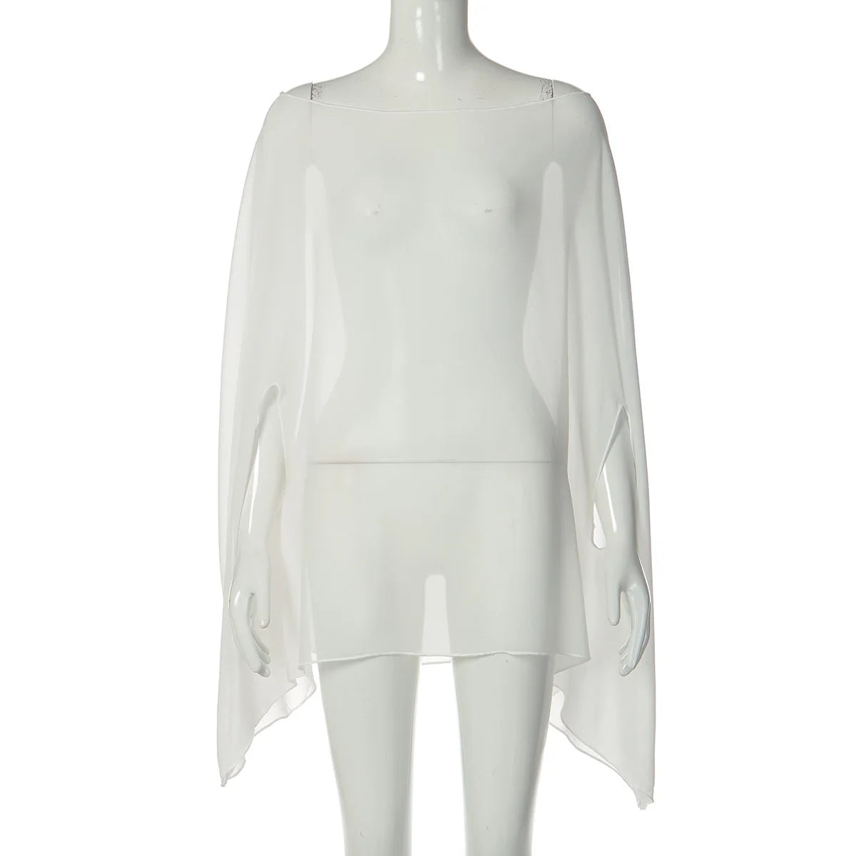 Blouse en mousseline transparente Ambre