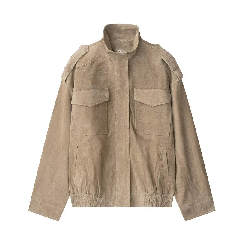 Jacke im Biker-Stil in Wildlederoptik Antoinette