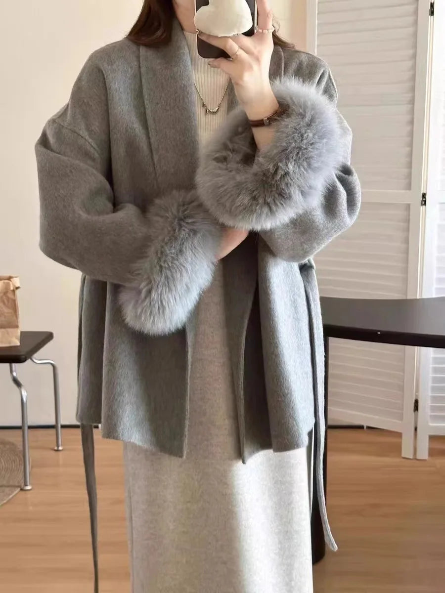 Manteau court à nouer Clémence