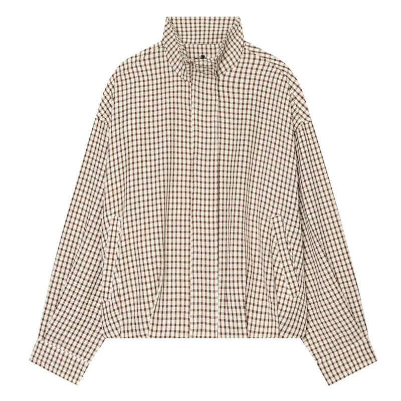 Blouson à carreaux Jeanne