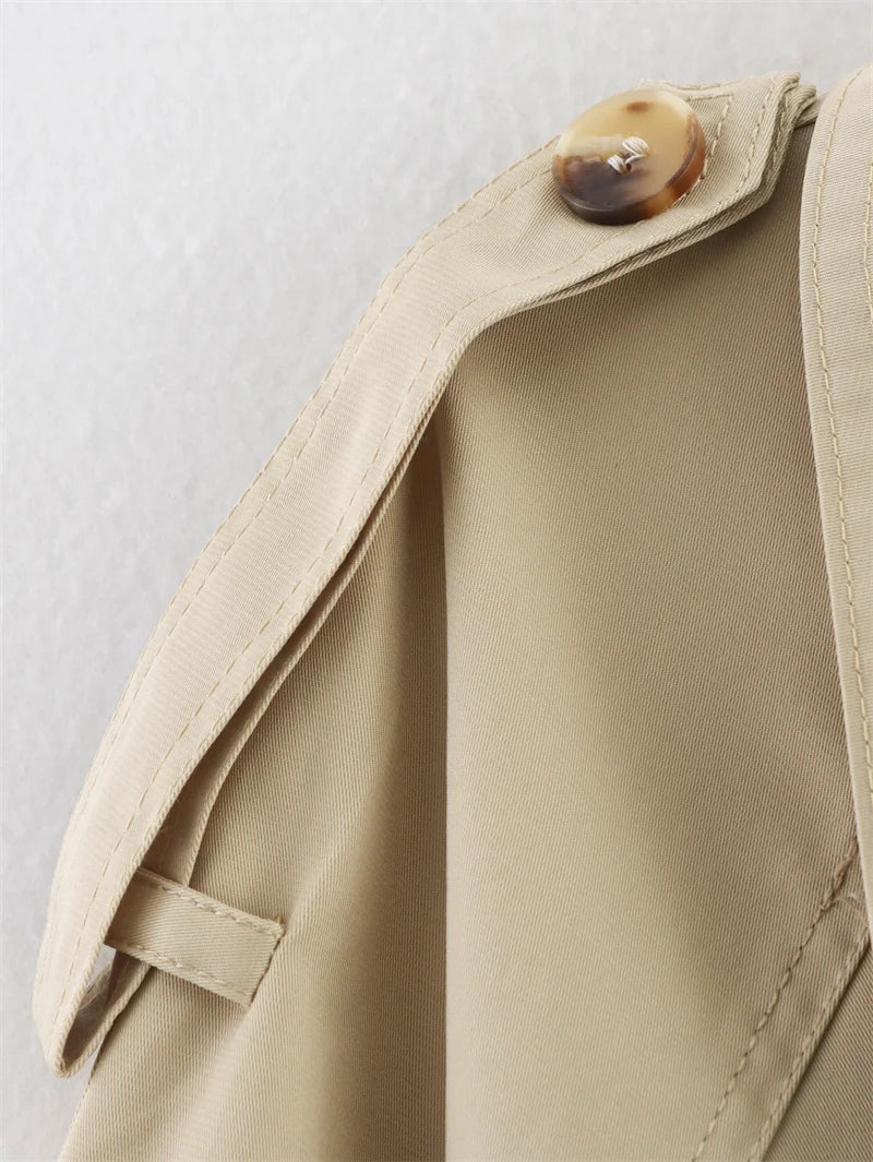 Kurzer Trenchcoat mit Gürtel Angélique