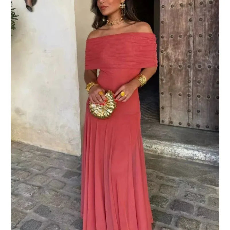 Robe longue asymétrique Line