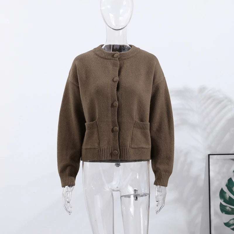 Cardigan spesso girocollo Bettina