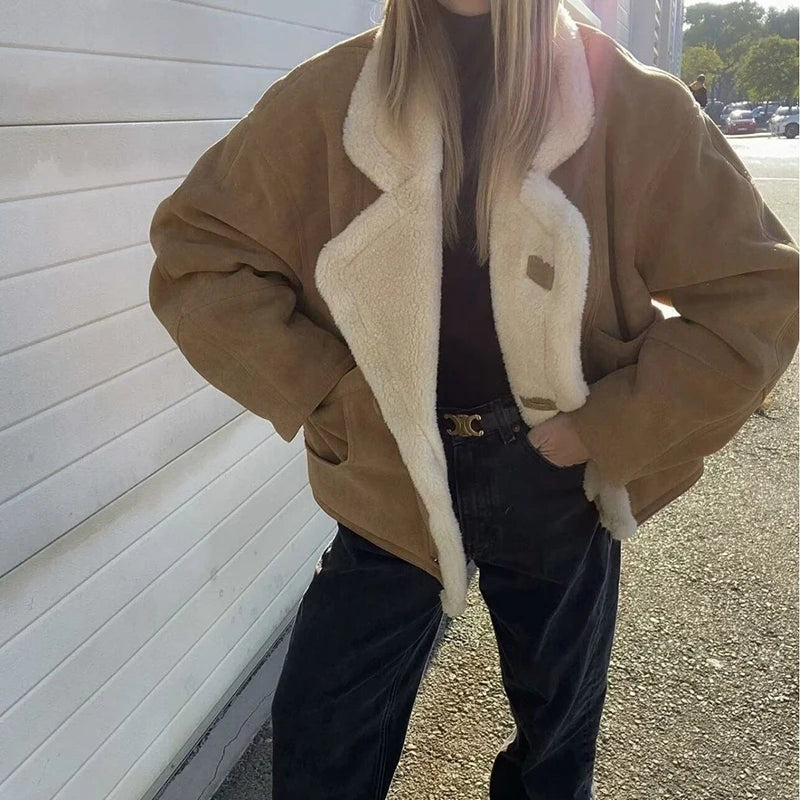 Veste doublée effet mouton Paule