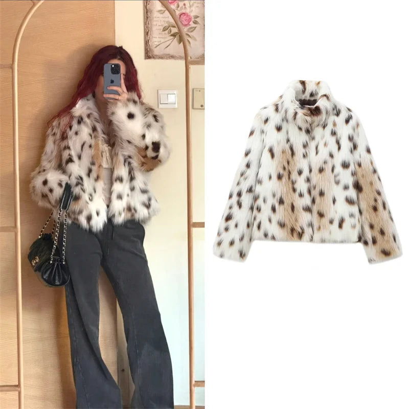 Veste duveteuse effet fourrure Zélie