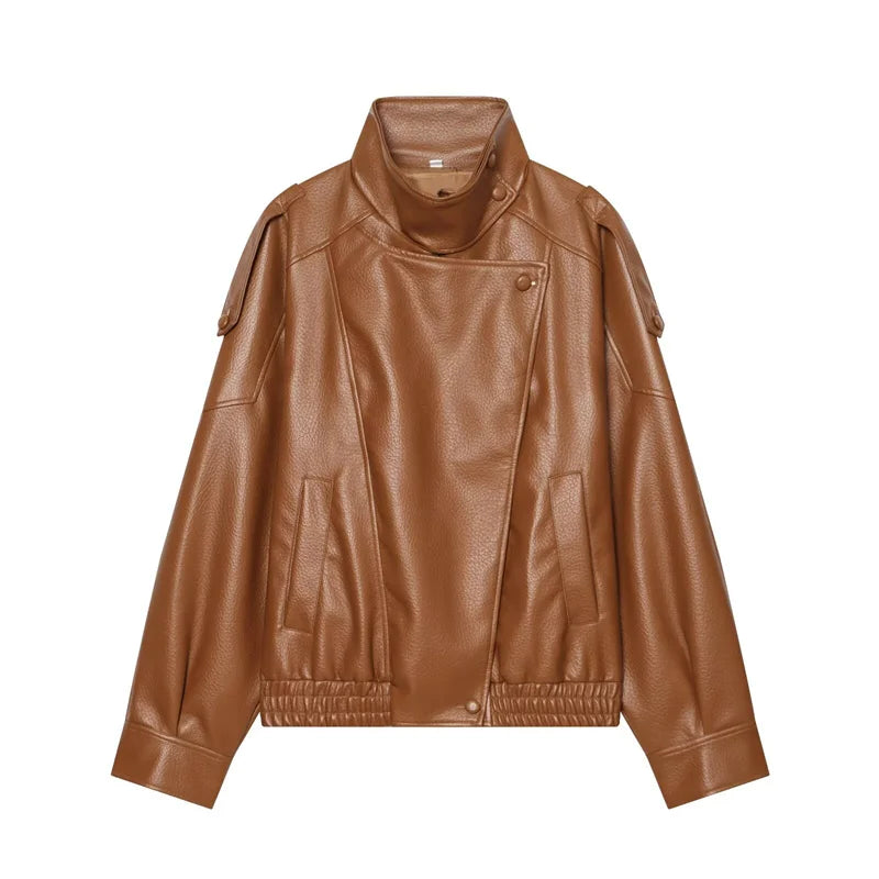 Blouson effet cuir grainé Flavie