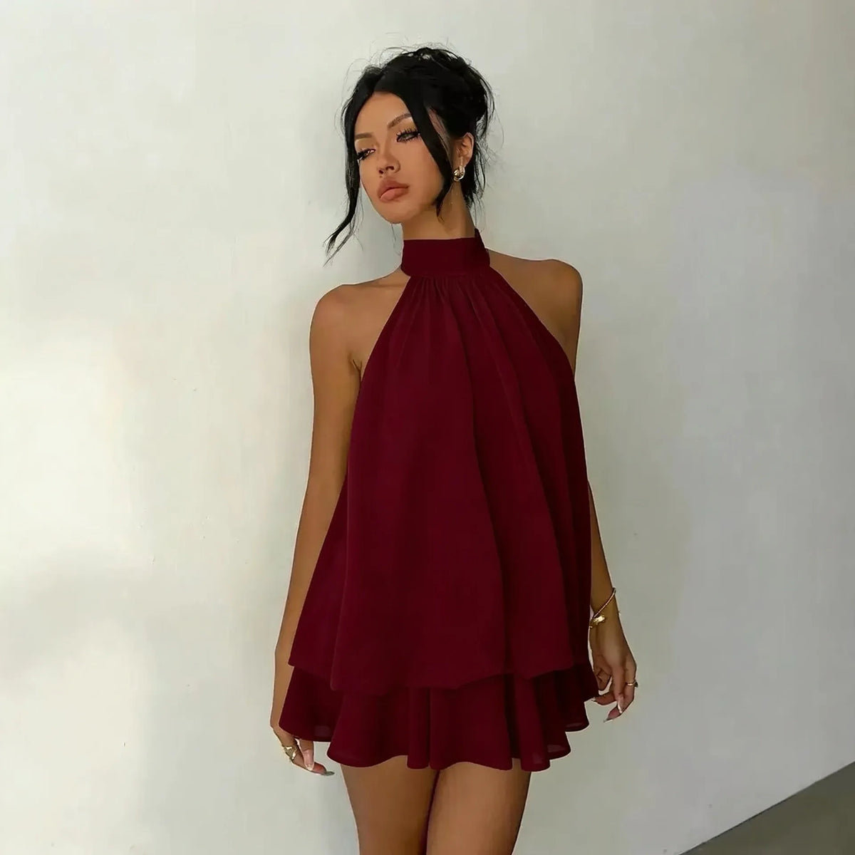 Robe courte licou à la française Mélissa