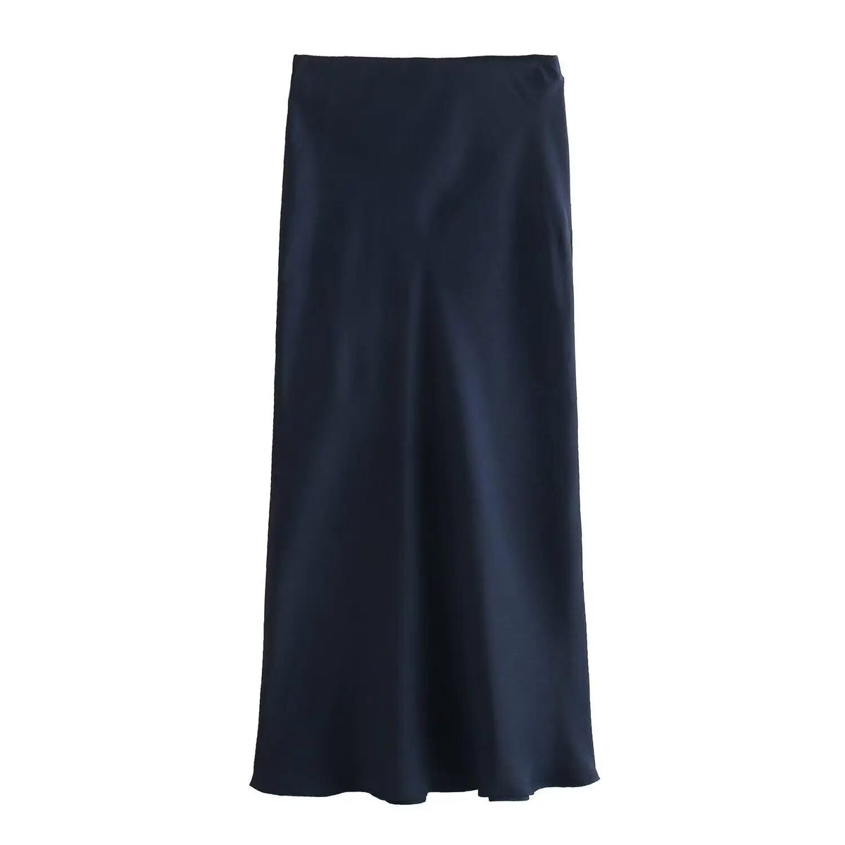 Jupe mi-longue en satin Nicolette
