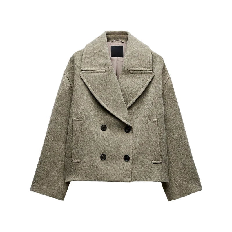 Manteau court à double boutonnage Victoria