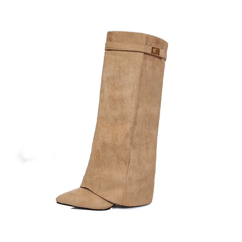 Bottes hautes à bout pointu Andréa