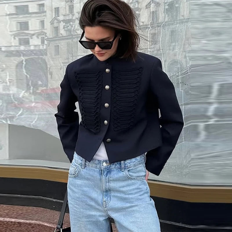 Veste courte à double boutonnage Frida