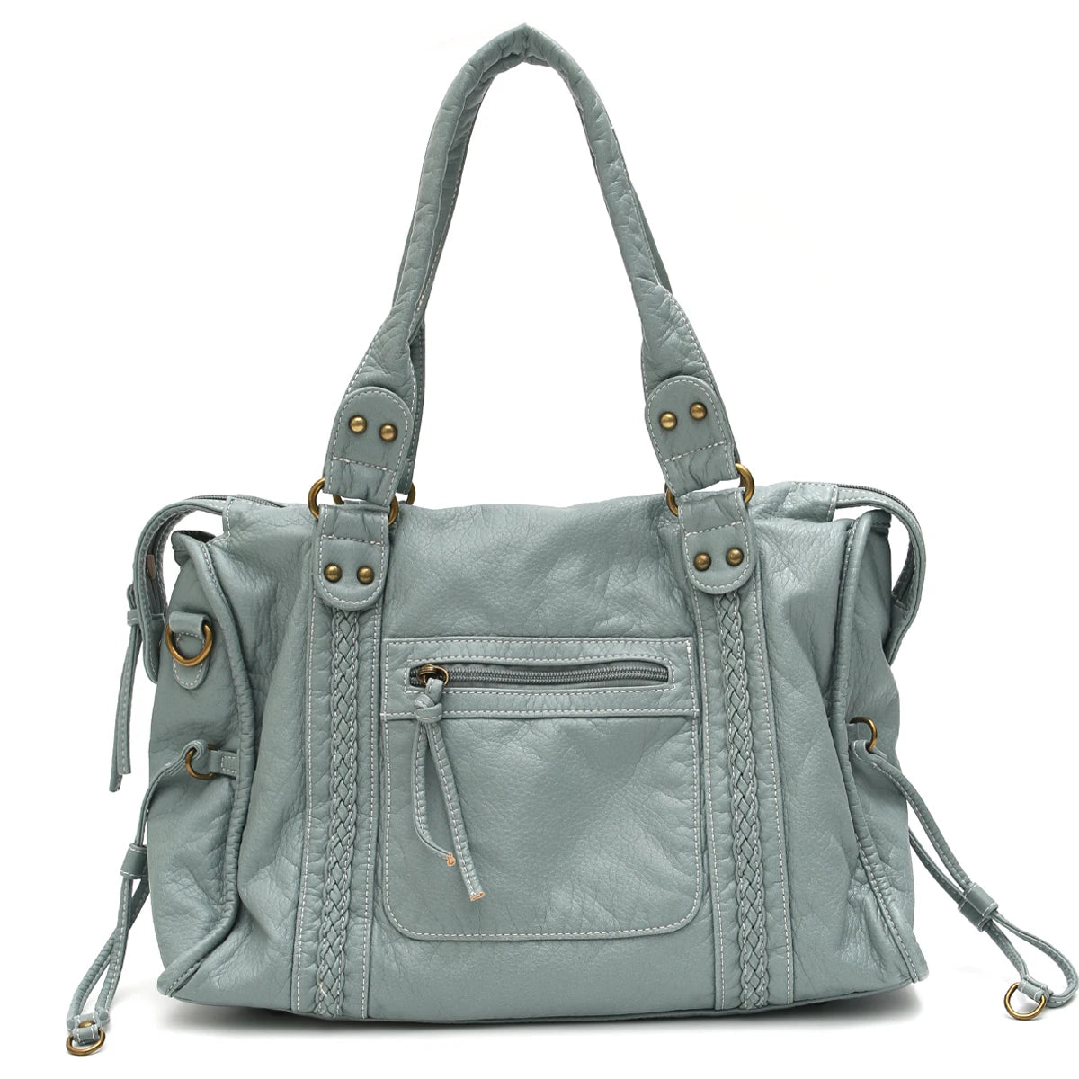 Grand sac vintage effet cuir délavé Annabelle