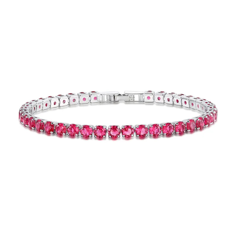 Bracelet tennis doré à zircons Sylvie