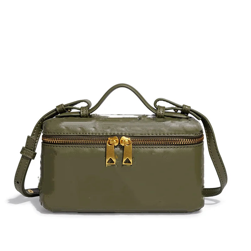 Mini sac baril effet tressé Faustine