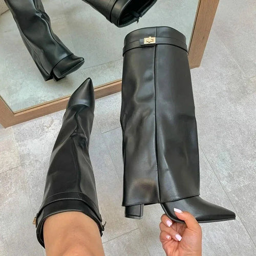 Bottes hautes à boucle Éloïse