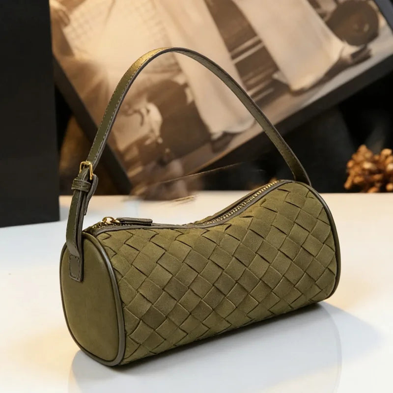 Sac cylindre effet tressé Lilou