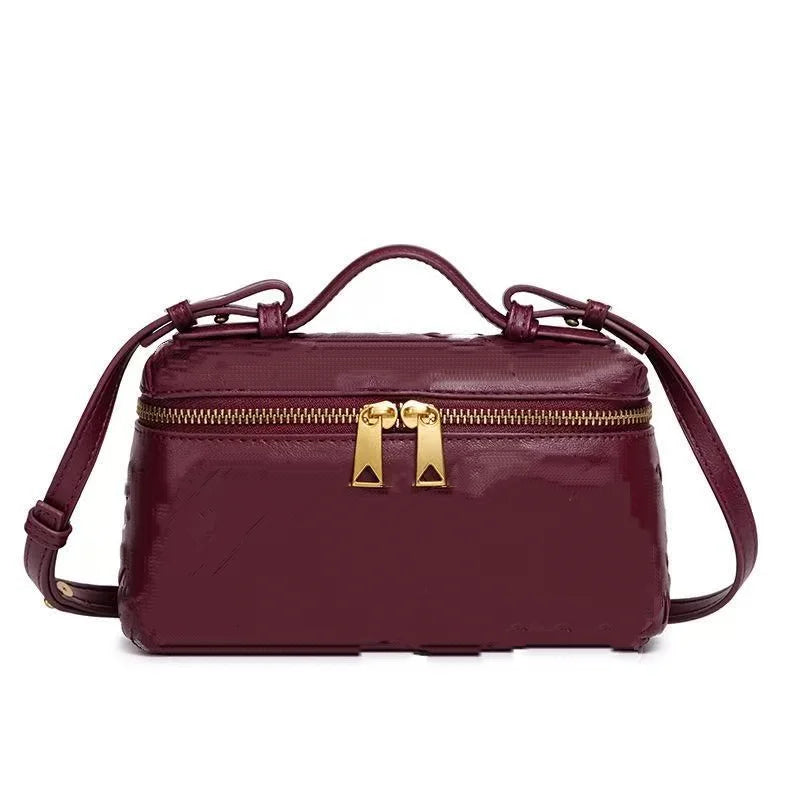 Mini sac baril effet tressé Faustine