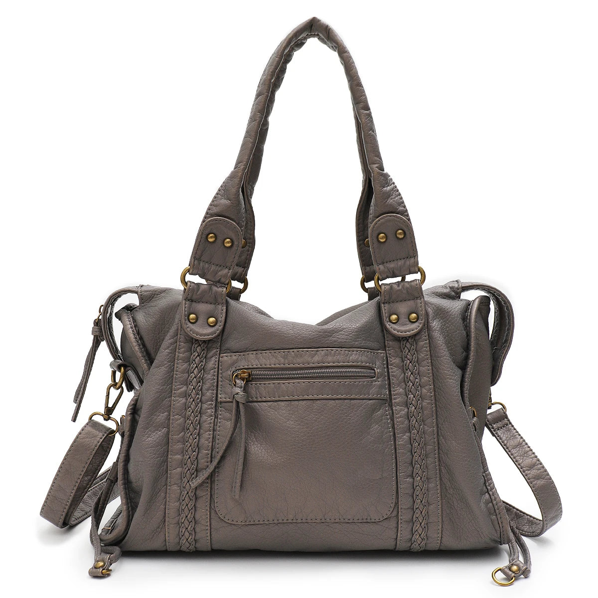 Grand sac vintage effet cuir délavé Annabelle