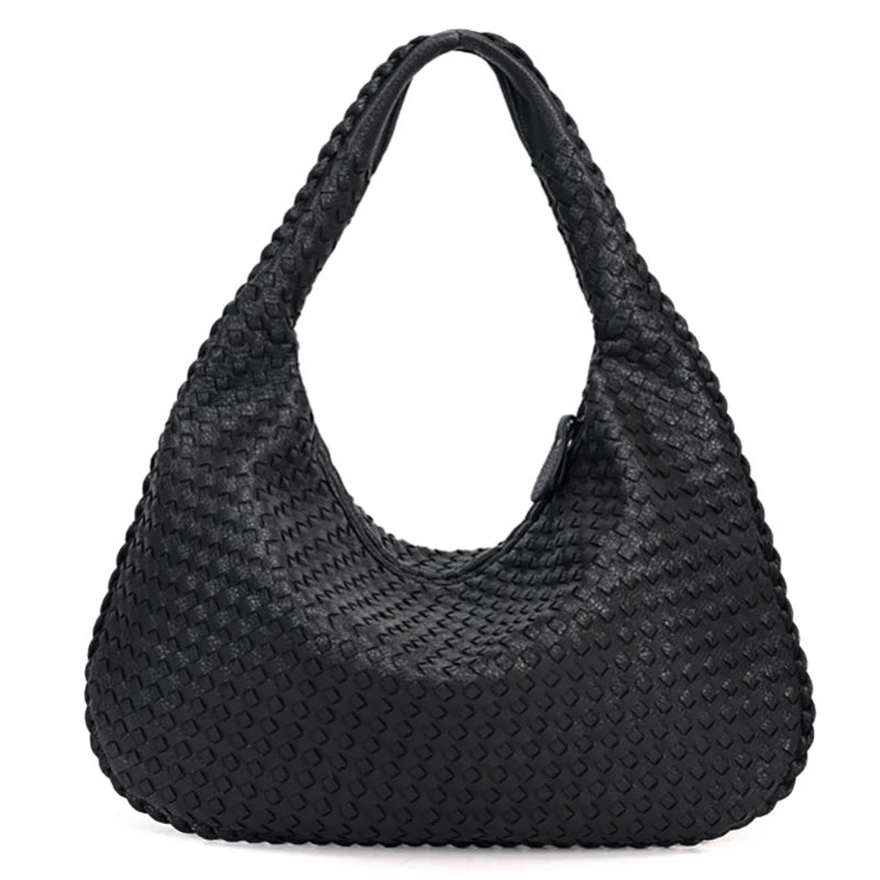 Grand sac hobo tressé Gabrielle