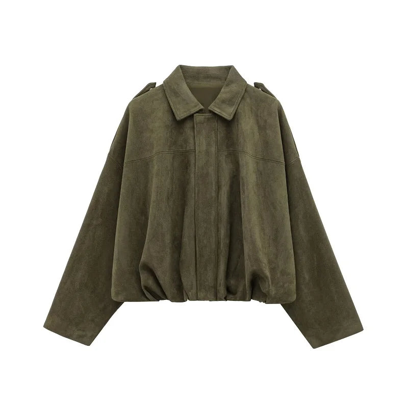 Blouson aviateur effet suède Flora