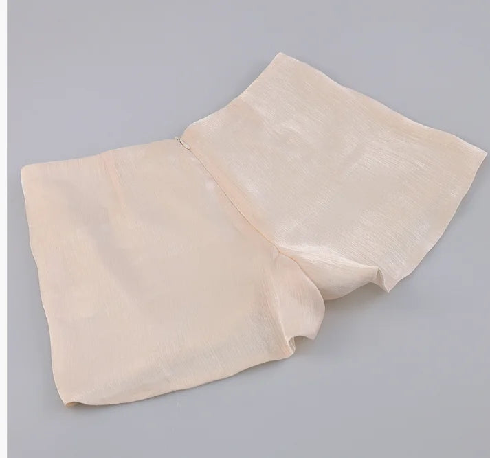 Robe en tulle drapée à manches évasées Carmen