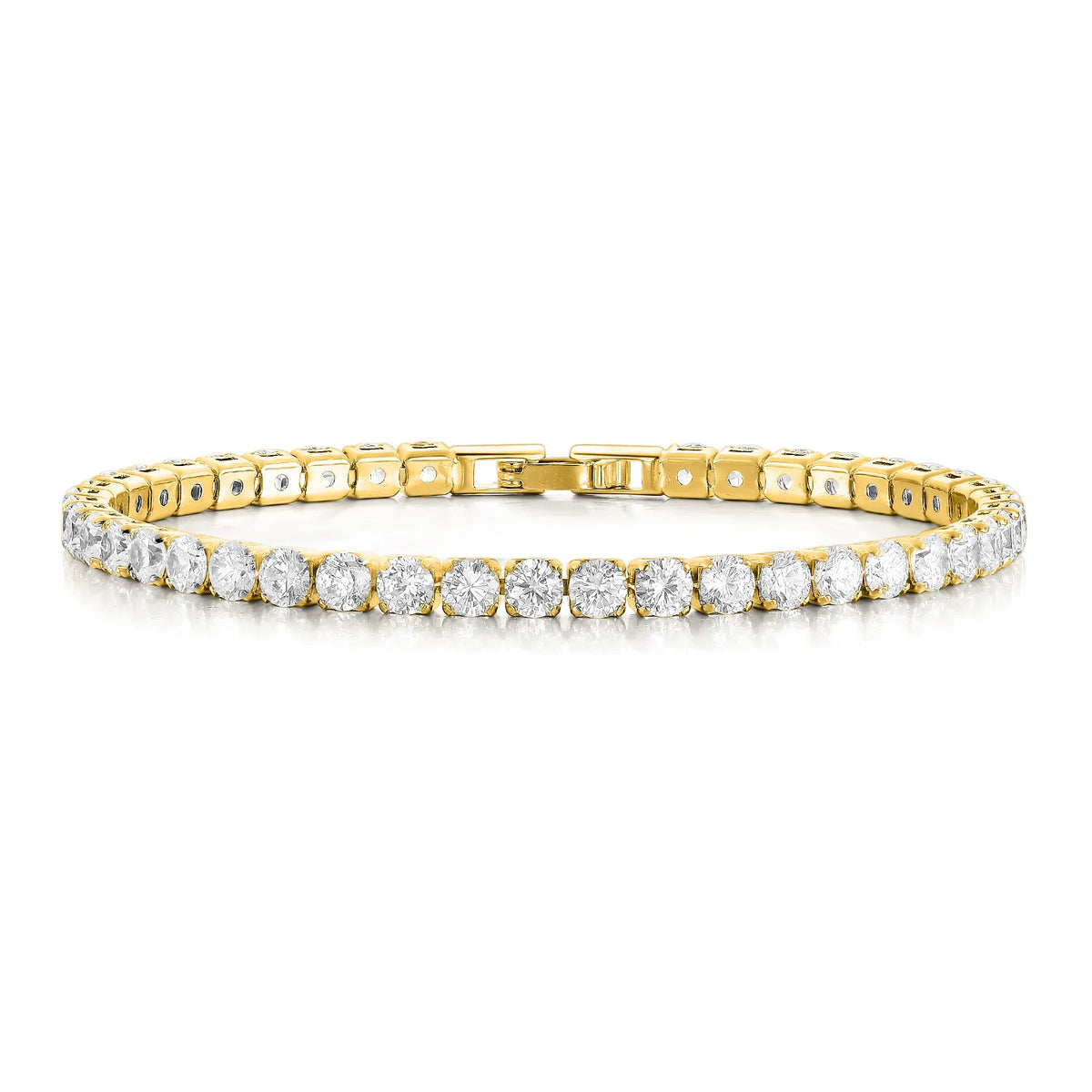 Bracelet tennis doré à zircons Sylvie