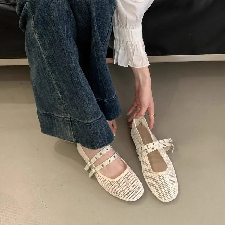 Ballerines en filet à double bride Ondine